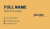 Retro Shadow Wordmark Business Card Image Preview