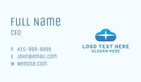 Blue Sparkle Cloud Business Card Image Preview