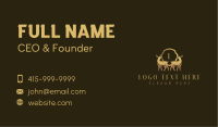 Luxury Deer Shield Crest Business Card Image Preview