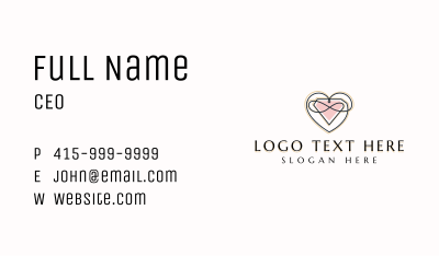 Diamond Heart Gemstone Business Card Image Preview