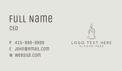 Scented Candle Maker Business Card Image Preview