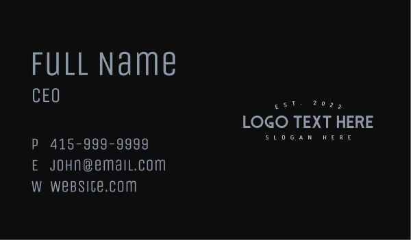 Firm Consultant Wordmark Business Card Design Image Preview