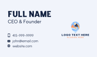 Ocean Beach Travel Business Card Image Preview