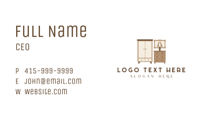 Interior Furniture Decoration Business Card Image Preview