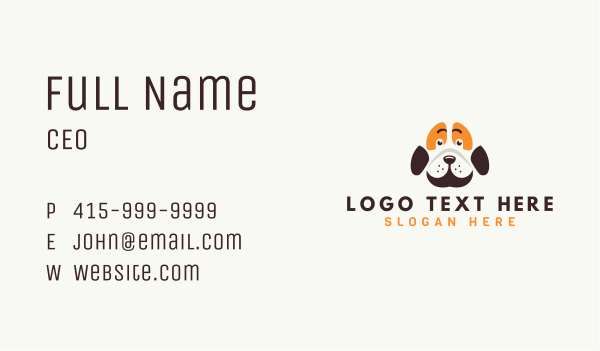 Cute Dog Paw Business Card Design Image Preview