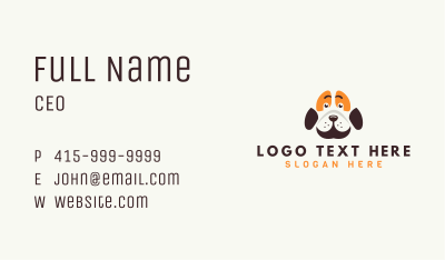 Cute Dog Paw Business Card Image Preview