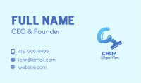 Blue Cleaning Squeegee Business Card Image Preview