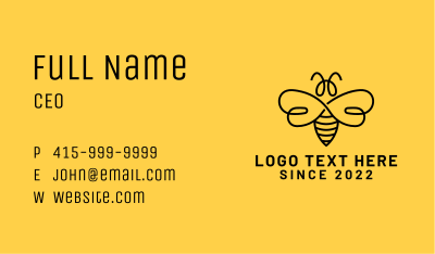 Bee Insect Farm Business Card Image Preview