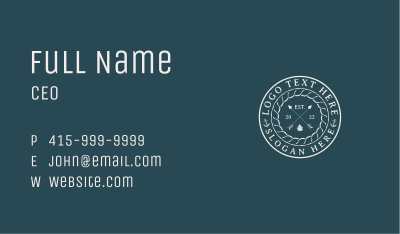 Hipster Business Emblem Business Card Image Preview