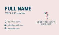 Flamingo Acupuncture Therapy Business Card Image Preview