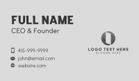 Abstract Startup Letter O Business Card Image Preview