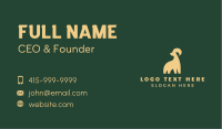 Golden Deluxe Goat Business Card Image Preview