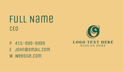 Business Commerce Script Business Card Image Preview