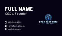 Aviator Pilot Skull  Business Card Design