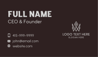 Simple Crown Letter W Business Card Image Preview