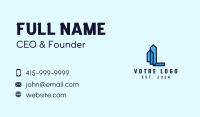 Real Estate Letter R Business Card Image Preview