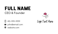 Seductive Pink Lips Business Card Design