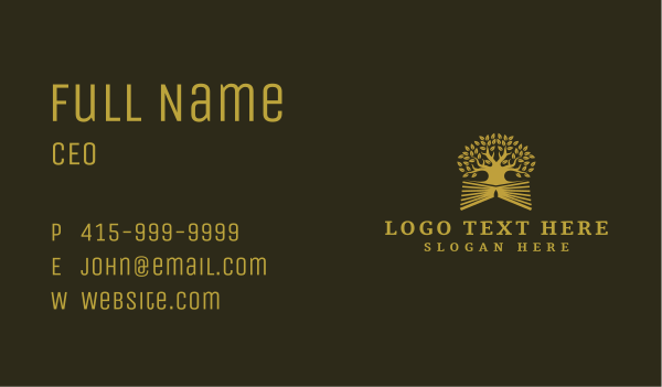 Book Tree Learning Business Card Design Image Preview