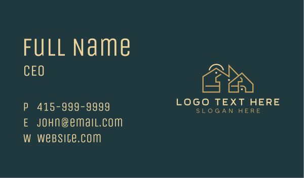 Housing Property Residence Business Card Design Image Preview