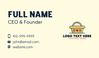 Retail Shopping Basket Business Card Preview