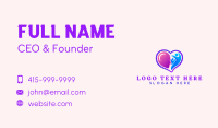 Wellness Therapy Heart Business Card Image Preview