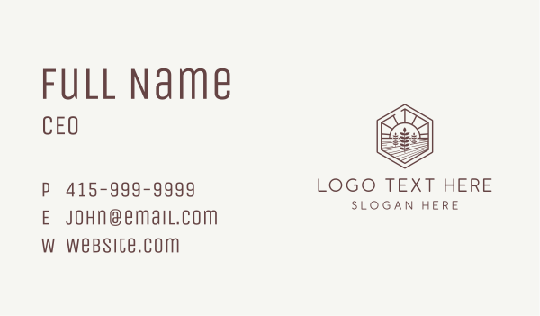 Agriculture Farm Landscape Business Card Design Image Preview