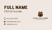 Brown Bear Coffee Mug Business Card Image Preview