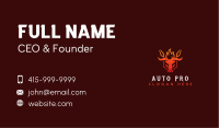 Grill Barbecue Bull Business Card Image Preview