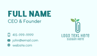 Eco Friendly Paper Clip Business Card Image Preview