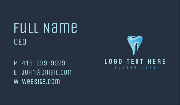 Dental Tooth Dentistry Business Card Design Image Preview