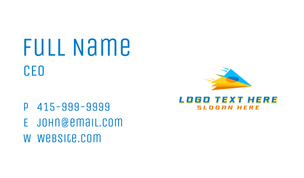 Plane Freight Courier Business Card Design Image Preview