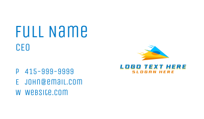 Plane Freight Courier Business Card Image Preview