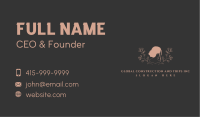 Floral Bridal Hair Stylist Business Card Image Preview