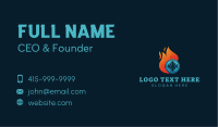 Fire Snow Airconditioning Business Card Image Preview