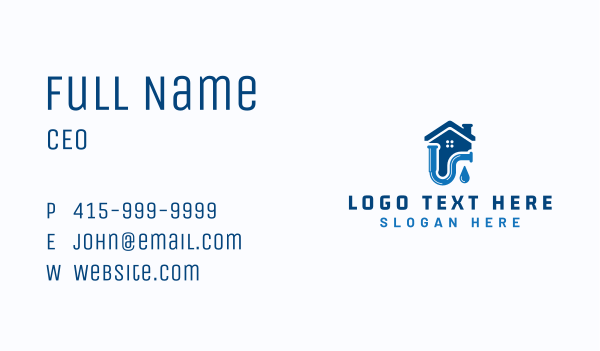 Plumbing Pipe Fixture Business Card Design Image Preview