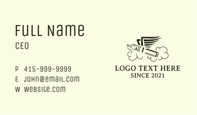 Vape Pen Wings Business Card Image Preview