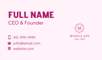 Confetti Ribbon Lettermark Business Card Image Preview