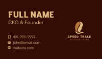 Lady Face Coffee Bean Business Card Image Preview