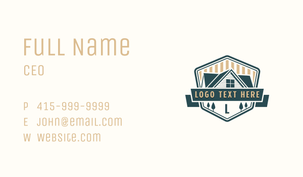 Residential Roofing Renovation  Business Card Design Image Preview