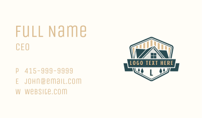 Residential Roofing Renovation  Business Card Image Preview