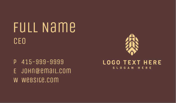 Leaf Religious Church Business Card Design Image Preview