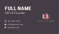 Hibiscus Flower Lettermark Business Card Image Preview