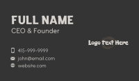 Stone Age Wordmark  Business Card Image Preview