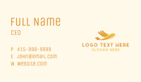  Flying Golden Bird Business Card Image Preview