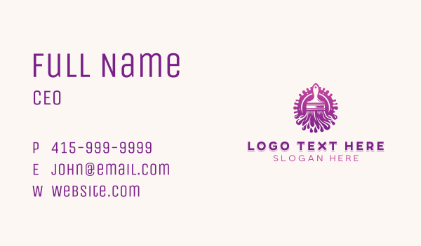 Paintbrush Painter Maintenance Business Card Design Image Preview