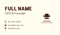 Mustache Gentleman Hat Business Card Image Preview