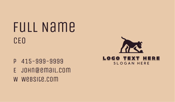 Doberman Dog Training Business Card Design Image Preview