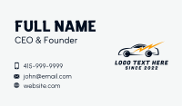 Thunderbolt Race Car Business Card Image Preview