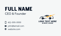 Thunderbolt Race Car Business Card Preview