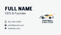 Thunderbolt Race Car Business Card Image Preview